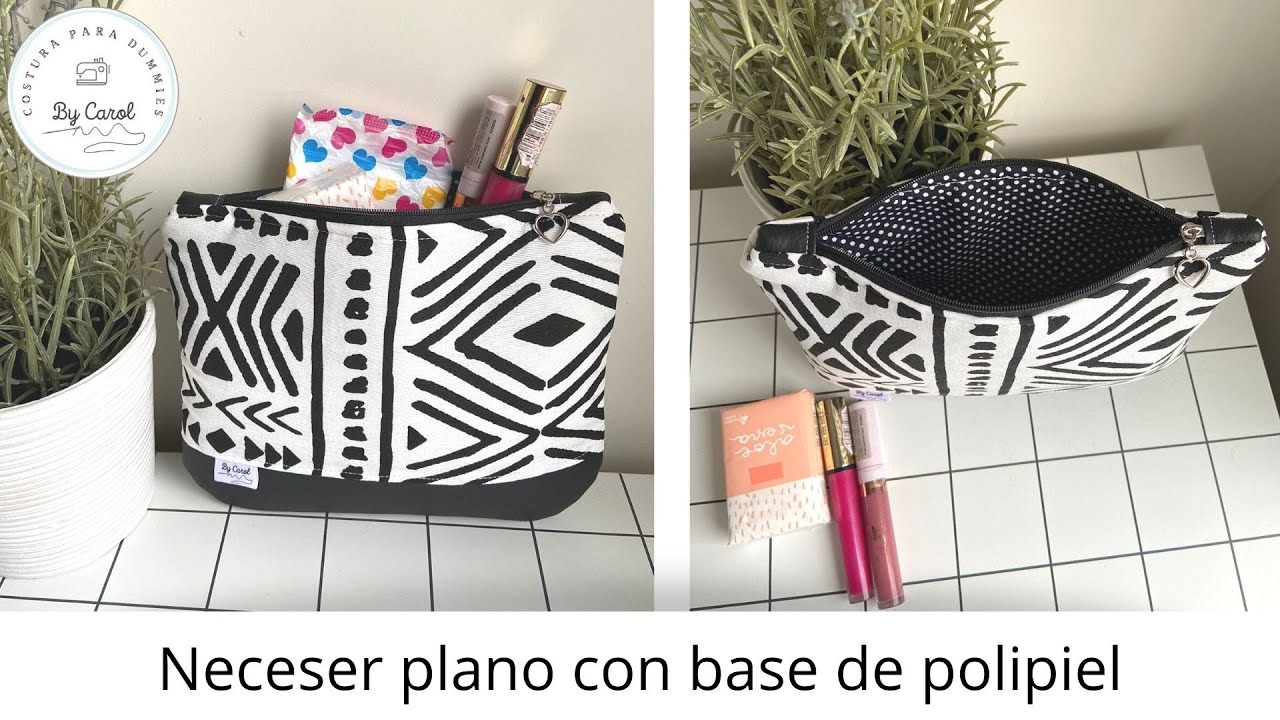 Tutorial costura: ¿Cómo hacer un neceser plano con base redondeada de polipiel?