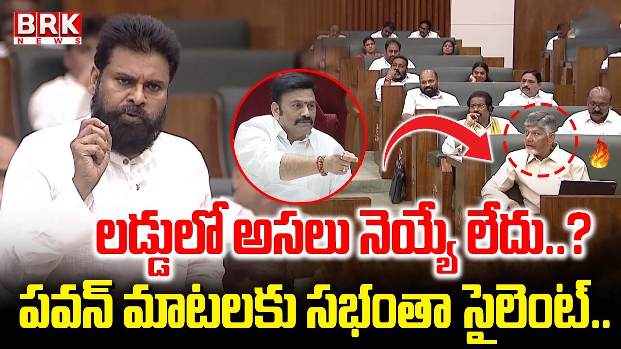 Deputy CM Pawan Kalyan Powerful Speech in AP Assembly | Tirumala Laddu Controversy || BRK News