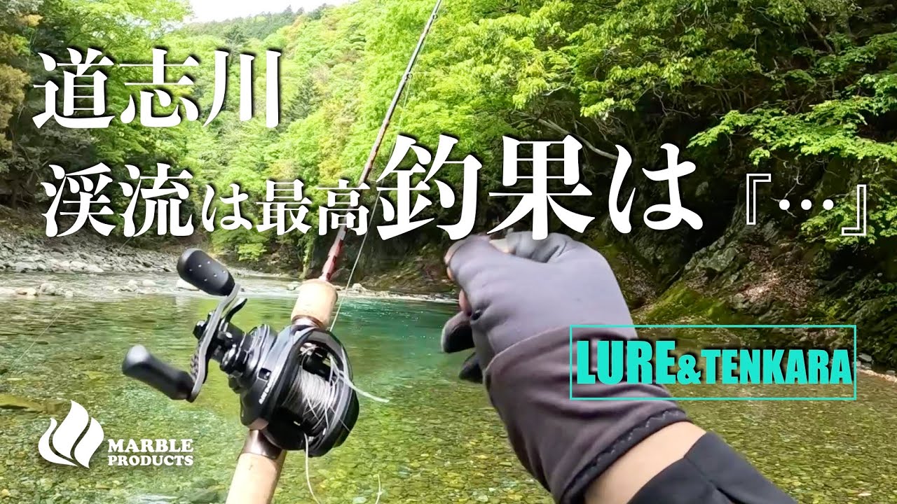 【道志川】で渓流ルアー&テンカラ/理想的な渓流でロッドを振るも？！大苦戦【湯川屋】さんのイワナ定食絶品/【ベイトフィネス】盛大なバックラッシュ