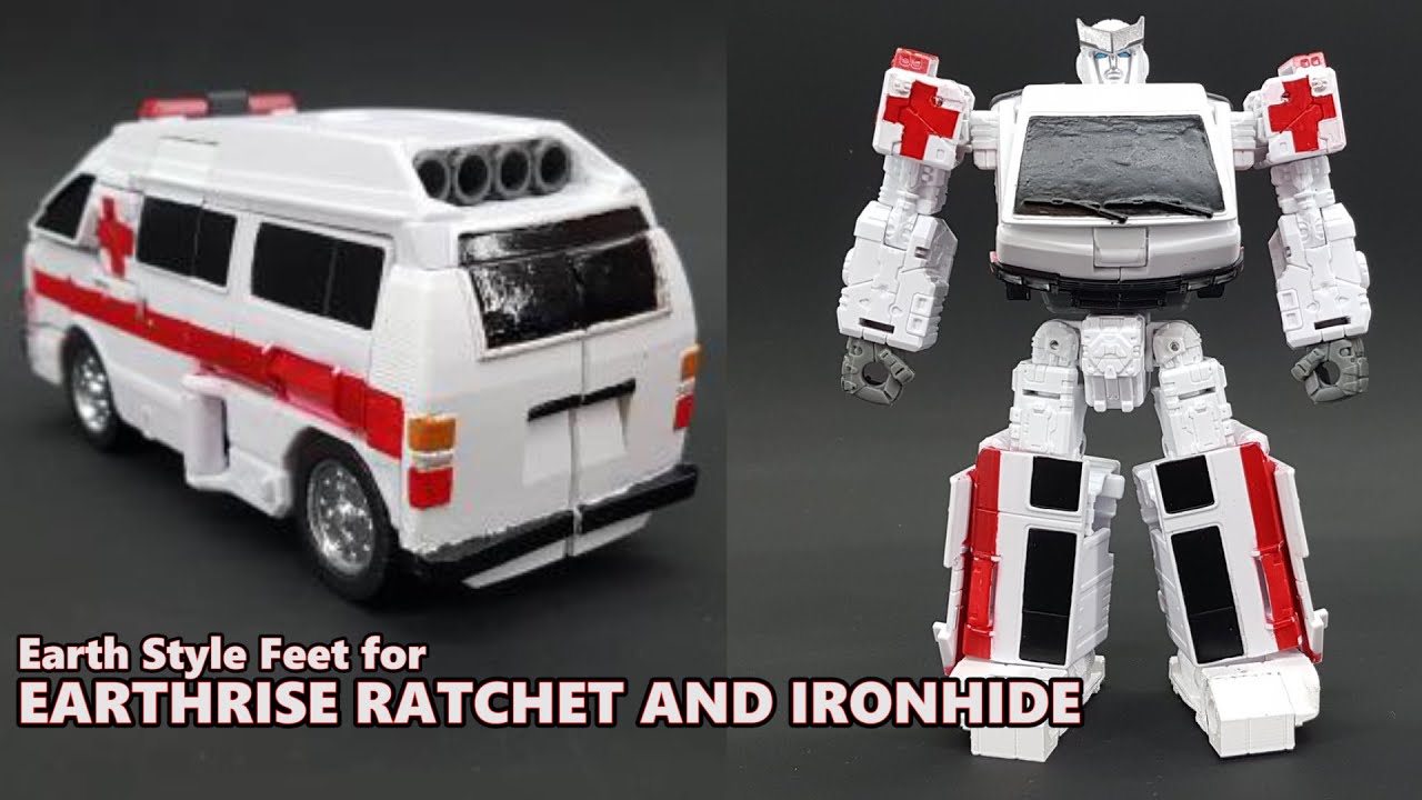Earth Mode Feet for Earthrise Ratchet and Ironhide