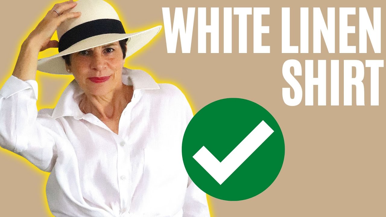 How To Style A White Linen Summer Shirt: Women Over 50