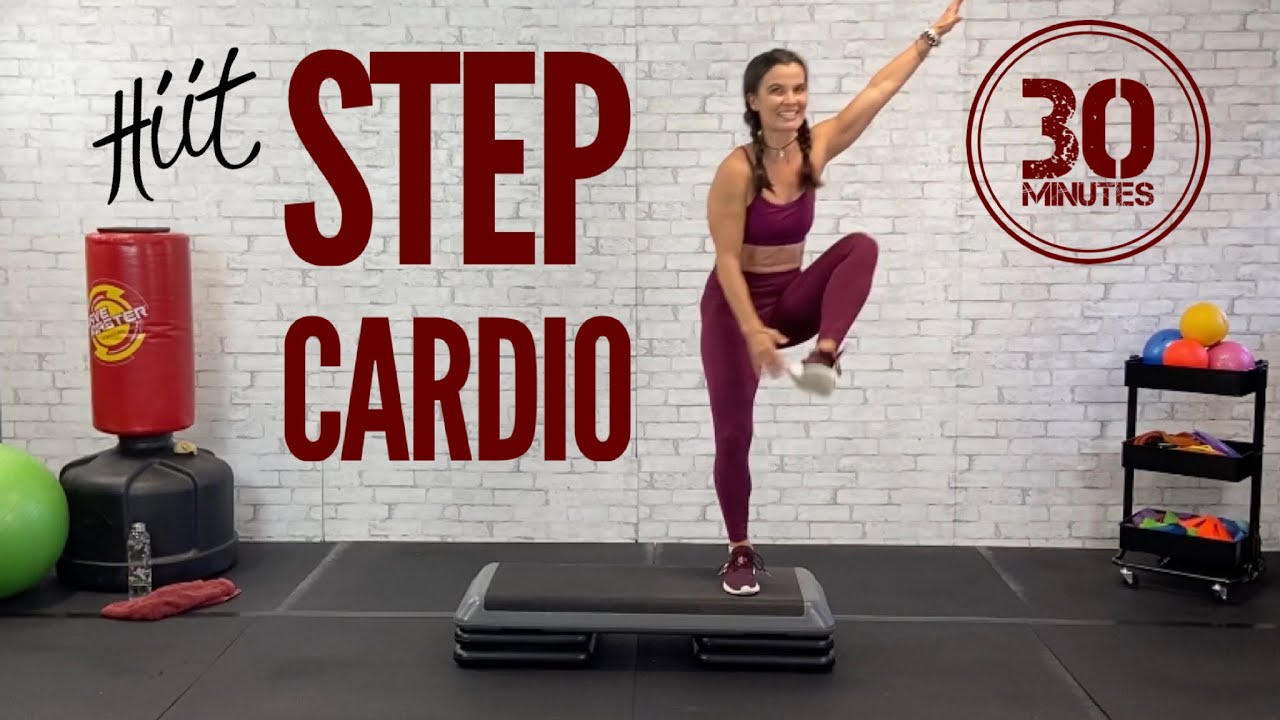 HIIT Step Cardio CRUSH // 30 minute, at home workout
