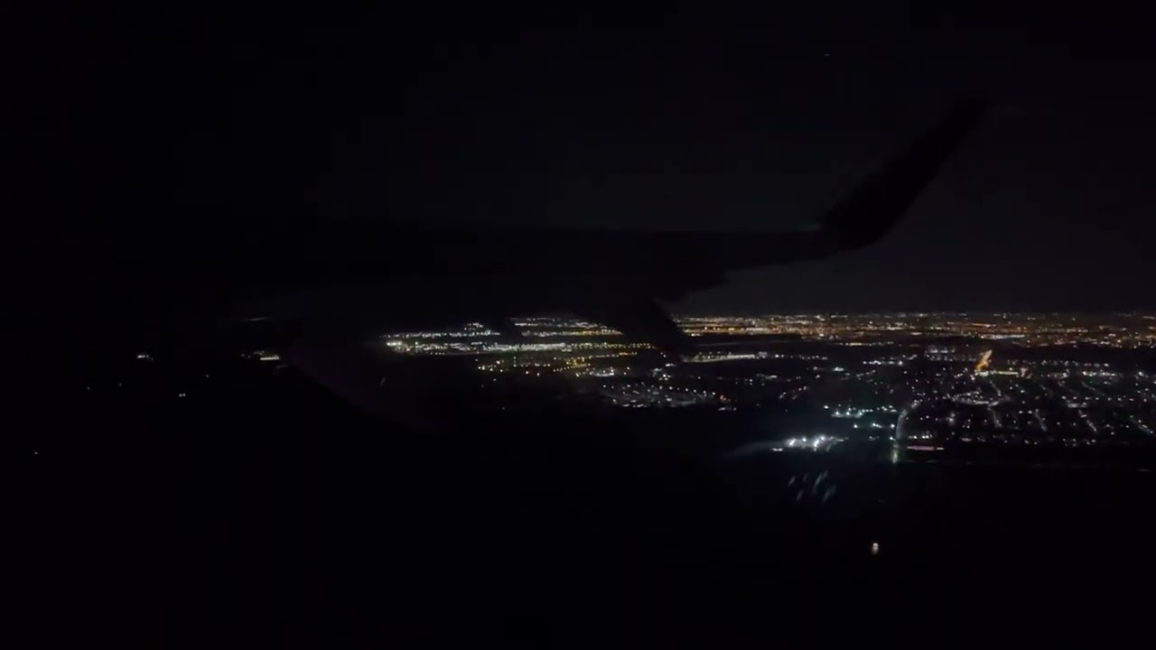 WizzAir Airbus A321NEO Night Takeoff From Bucharest Otopenk Airport