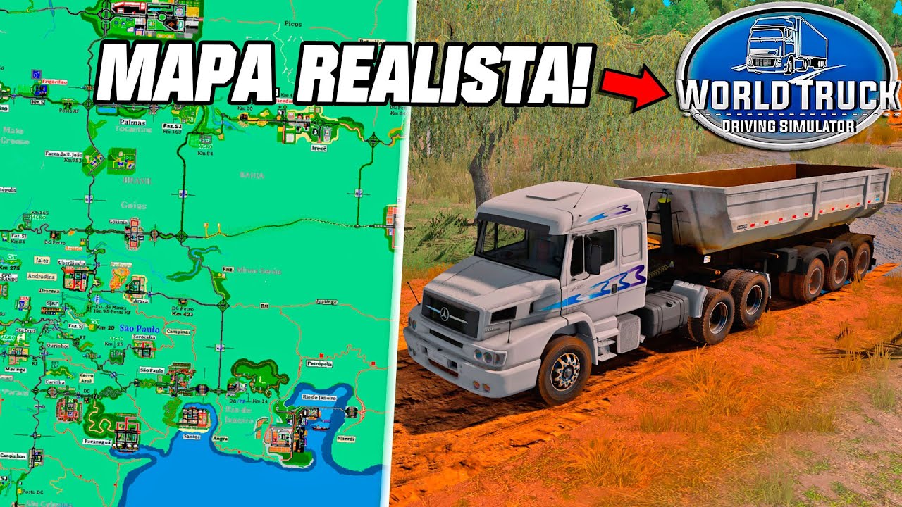 Saiu! Novo Mapa Completo do World Truck Driving Simulator ATUALIZADO!