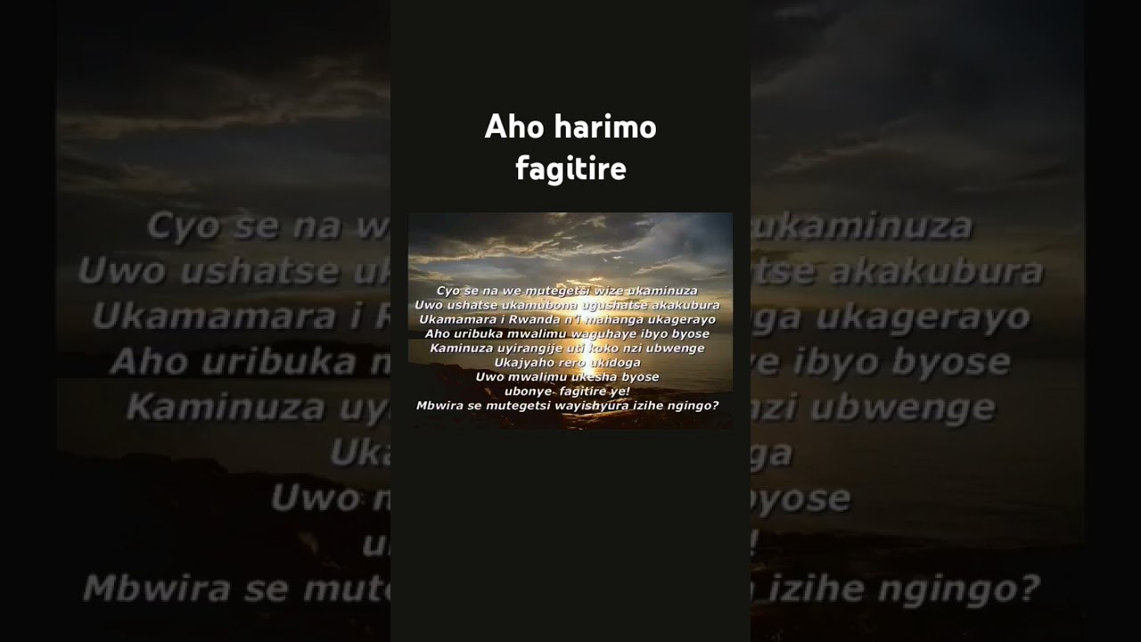 Aho harimo fagitire