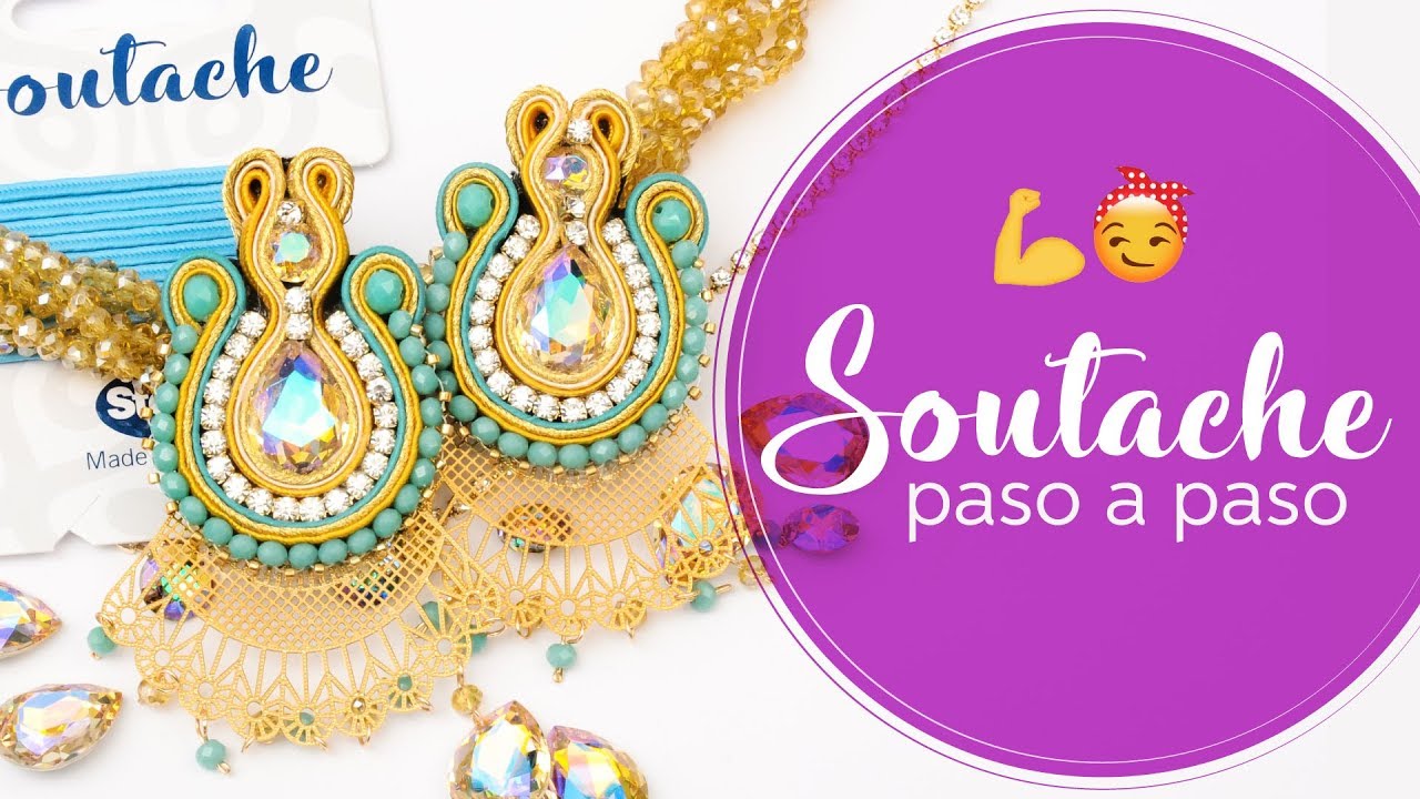 Cómo hacer ARETES SOUTACHE 🤩 BISUTERÍA