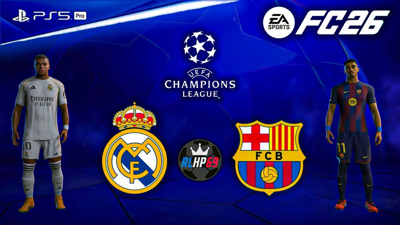FC 26 - Real Madrid vs Barcelona - Full Match Finale UEFA Champions League | PS5 [4K60]
