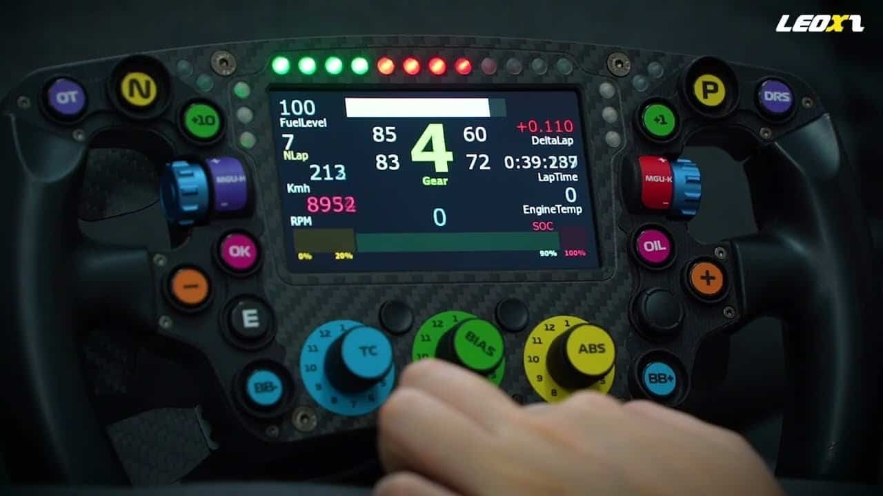 leoxz f1 volante F1 in alluminio e carbonio con led e display a 500 euro????