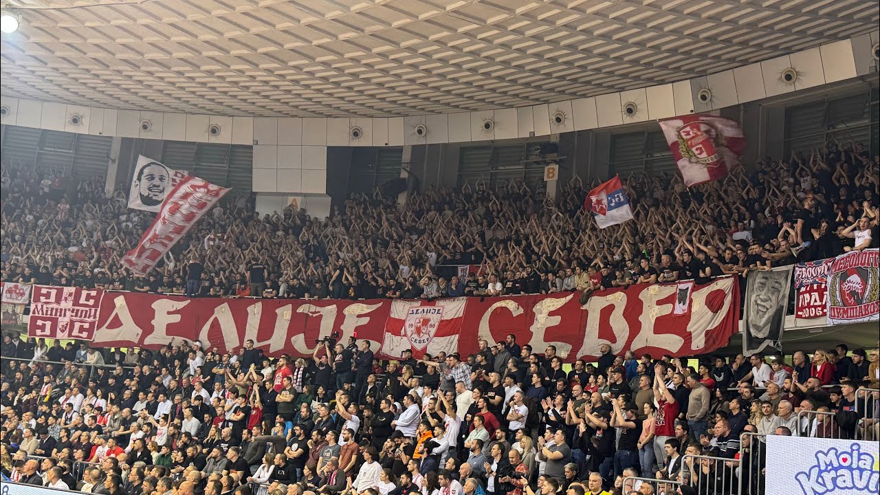 Delije u Nišu na finalu Kupa (Crvena zvezda - Partizan, 15.02.2025.)