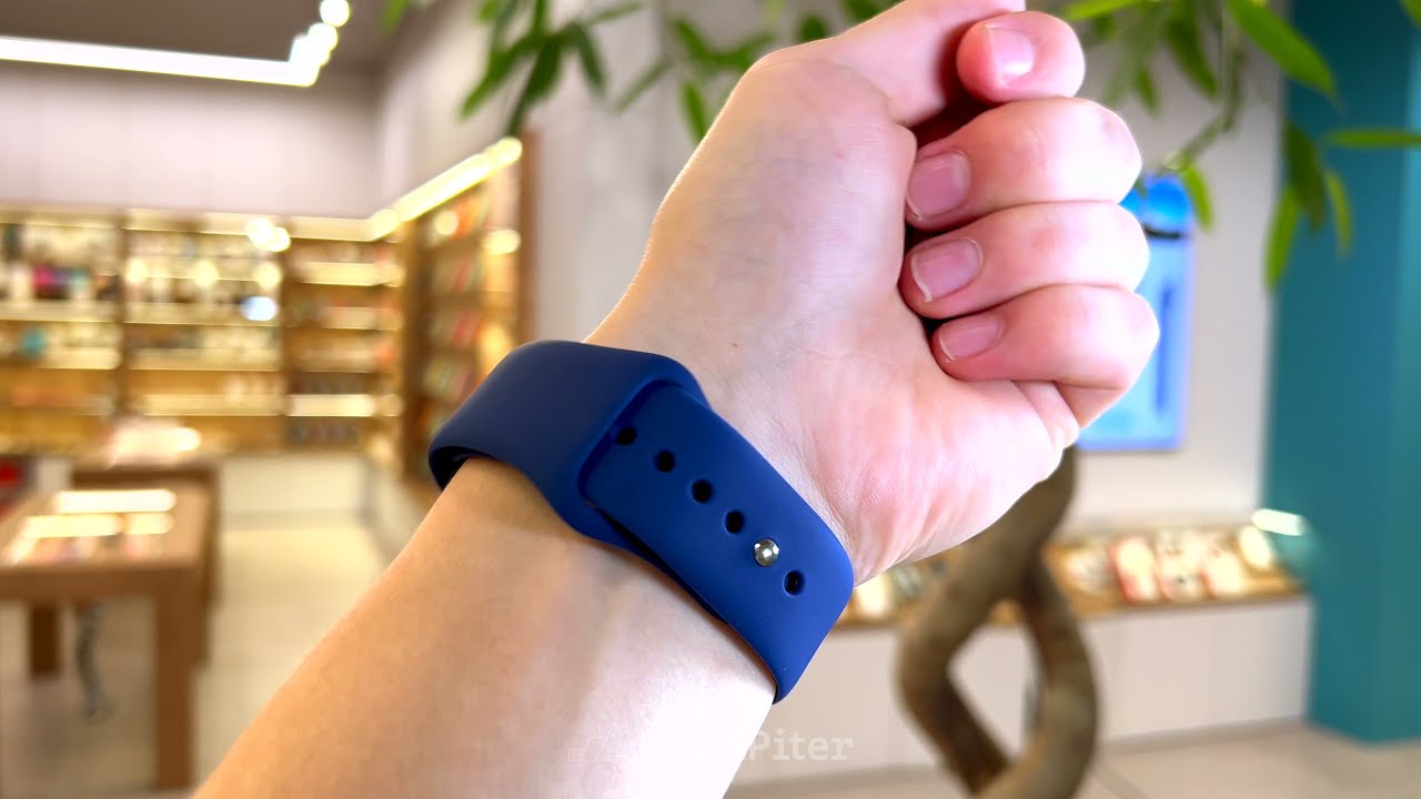 Ремешок Devia Deluxe Series Sport для Apple Watch 44 / 42 мм (Синий)
