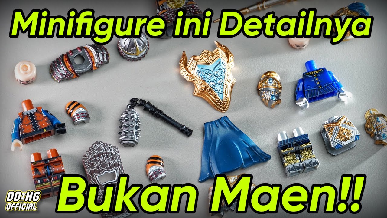 Wow ini beneran ga sih Minifigure Medieval Knight ini Detail nya Bukan Maen !!
