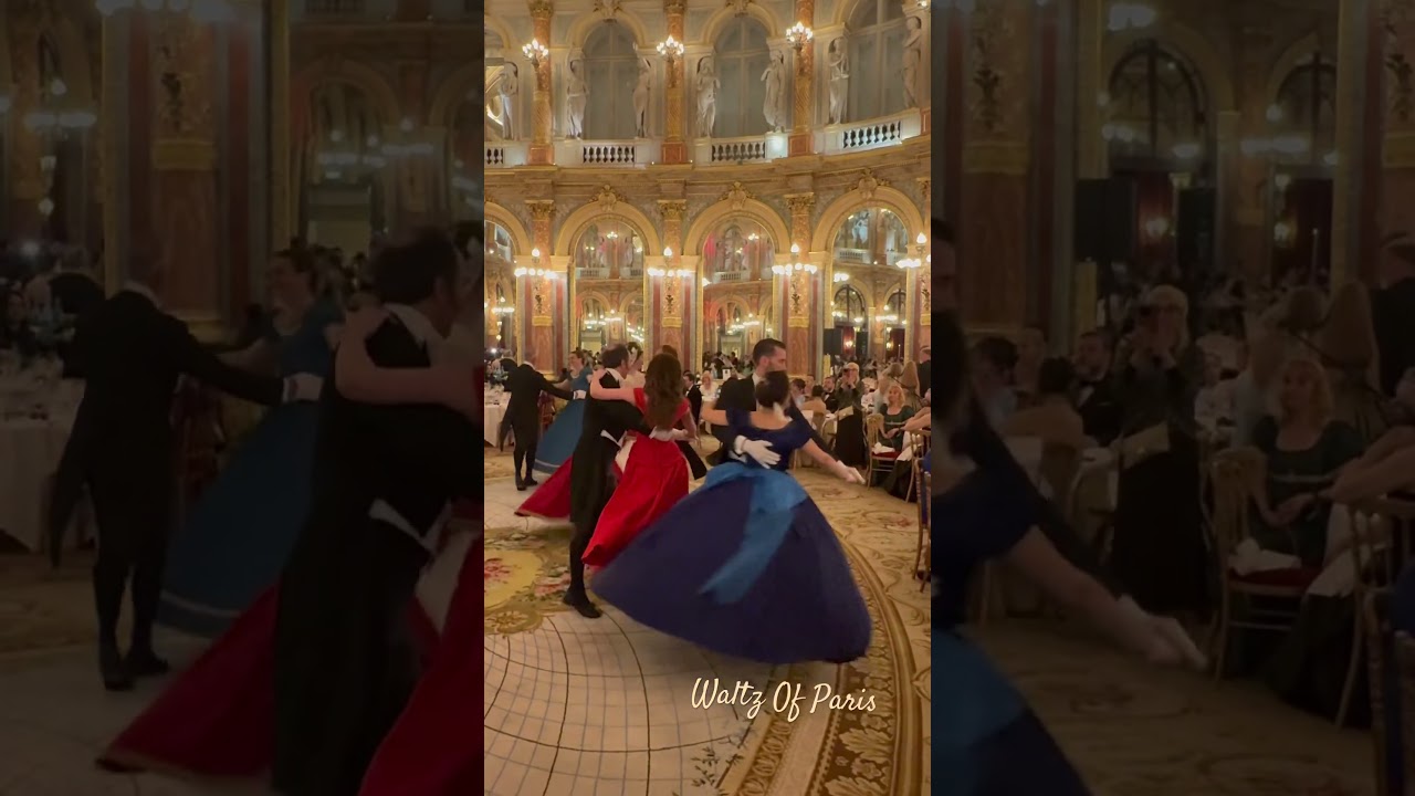 Waltz dance in Paris during a Grand Ball at the Intercontinental Palace &ndash; Shostakovich&rsquo;s waltz ✨💃🏻
