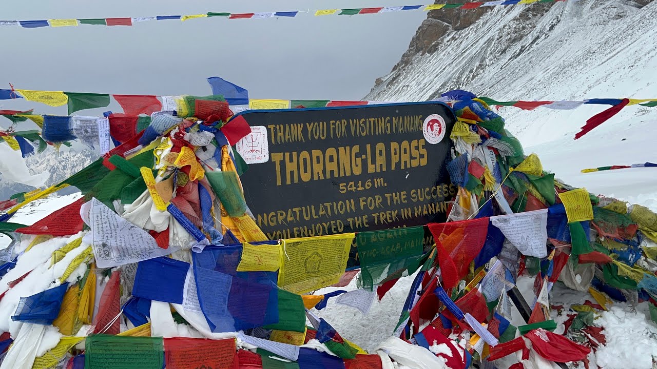 Annapurna circuit trek 5416M|highest pass/ tilicho lake&thorangla pass / april2-8,2024! full detail