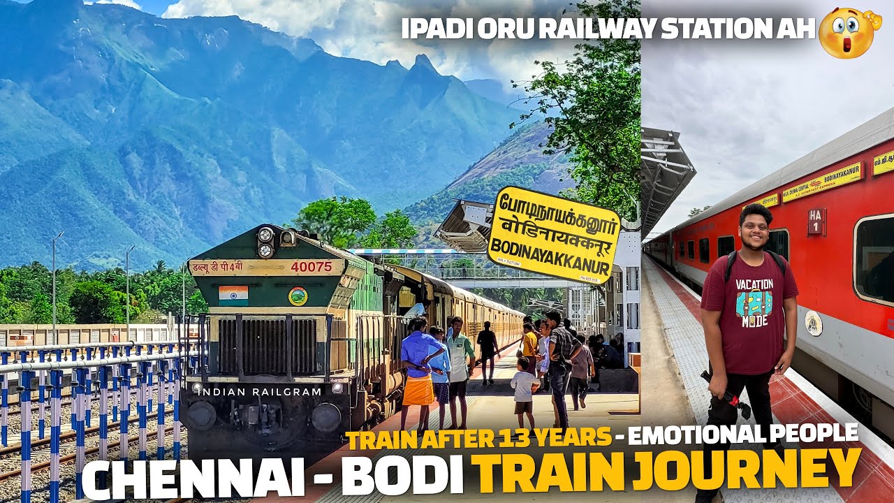 Chennai Bodi Train journey via Theni  | India's Most Beautiful Train Journey Route