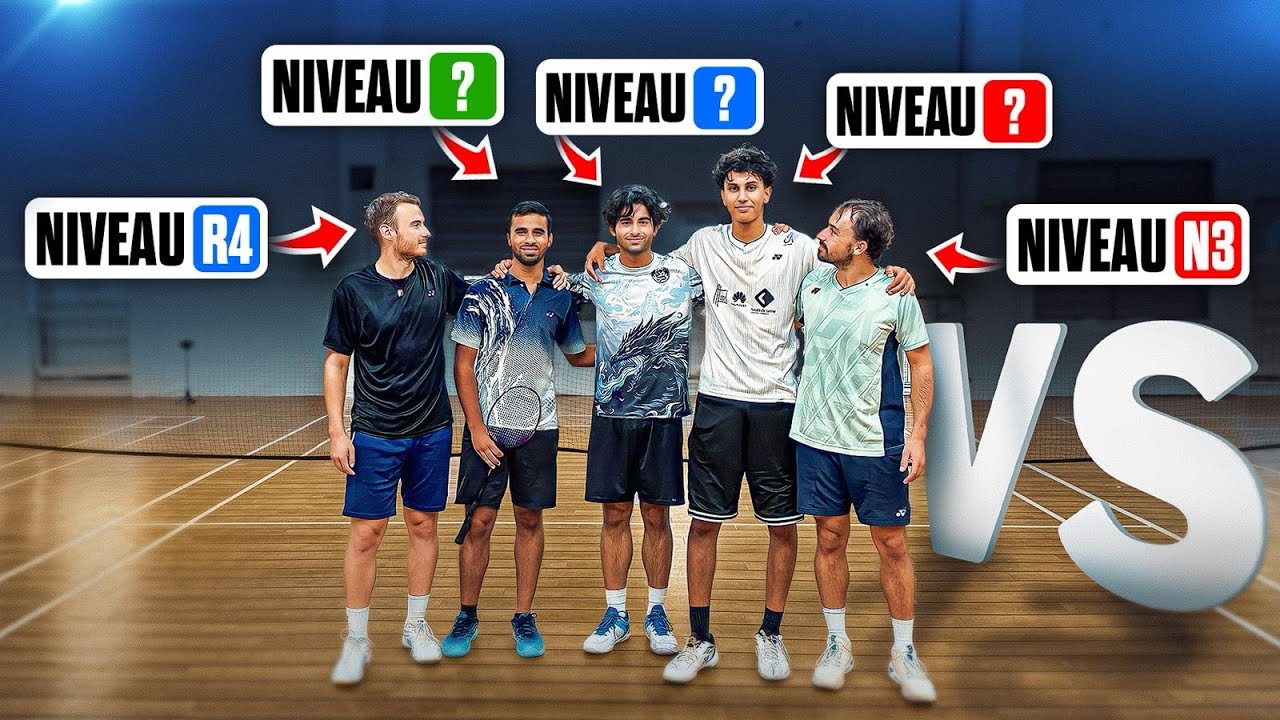 Je défie 3 joueurs de Badminton sans connaître leur classement ! (je dois deviner)
