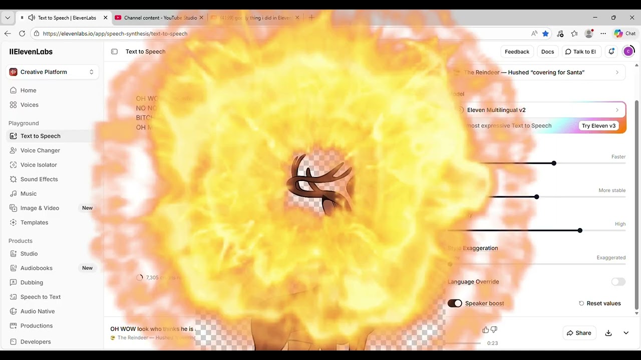 yet another goofy thing i made with ElevenLabs
