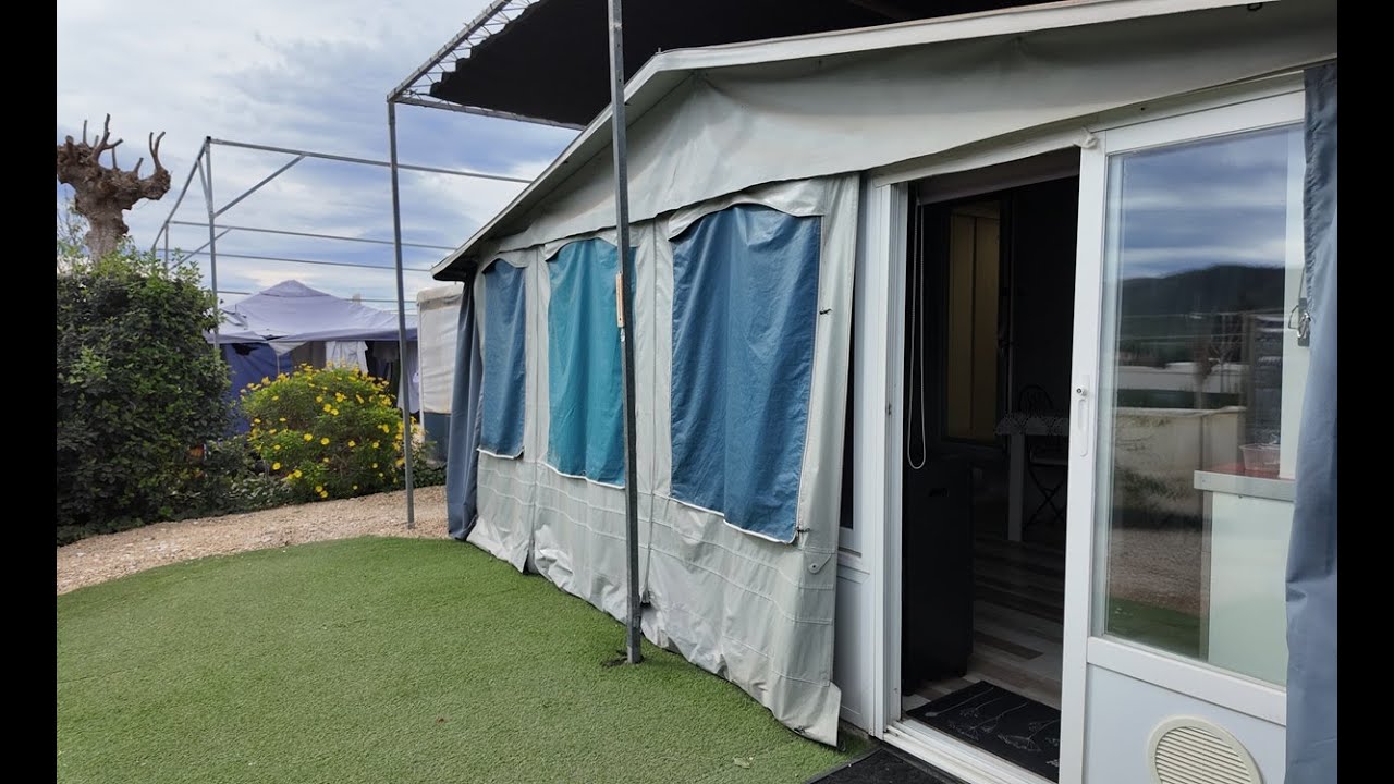 Renovated Caravan & Awning For Sale On Camping Benisol Campsite in Benidorm £29,950