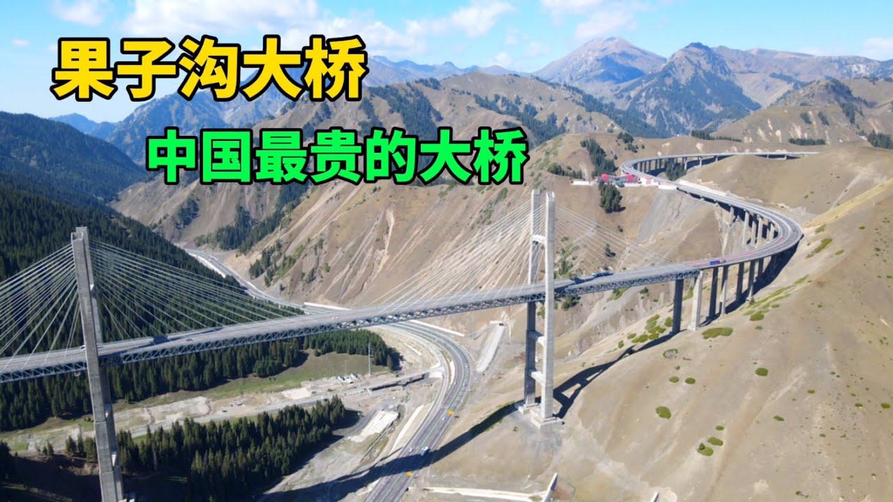 实拍新疆果子沟大桥，仅700米耗资23.9亿元，它的作用太重要了