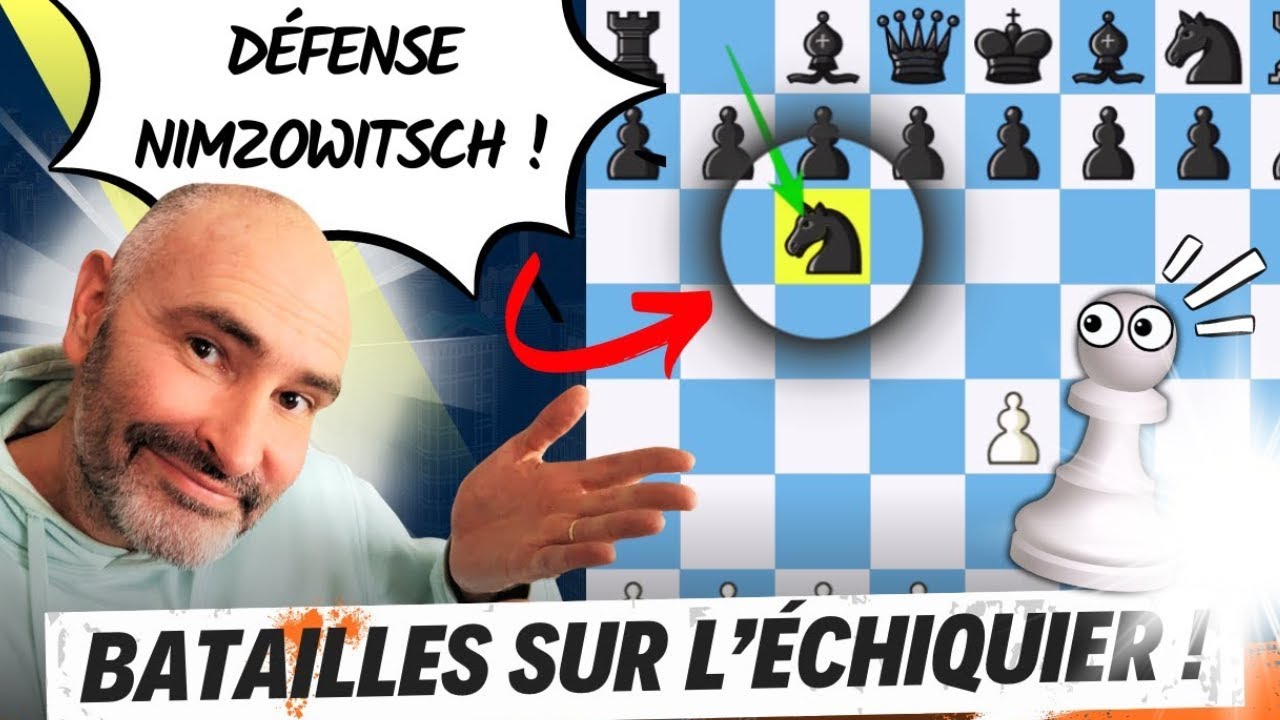 Défense Nimzowitsch (1) : Partie d'échecs pédagogique