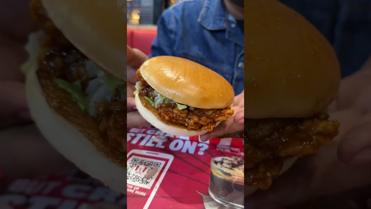 KFC DUNKED BBQ MENU REVIEW | NEW DUNKED CHICKEN BURGER ₹249 WORTH IT OR NOT?