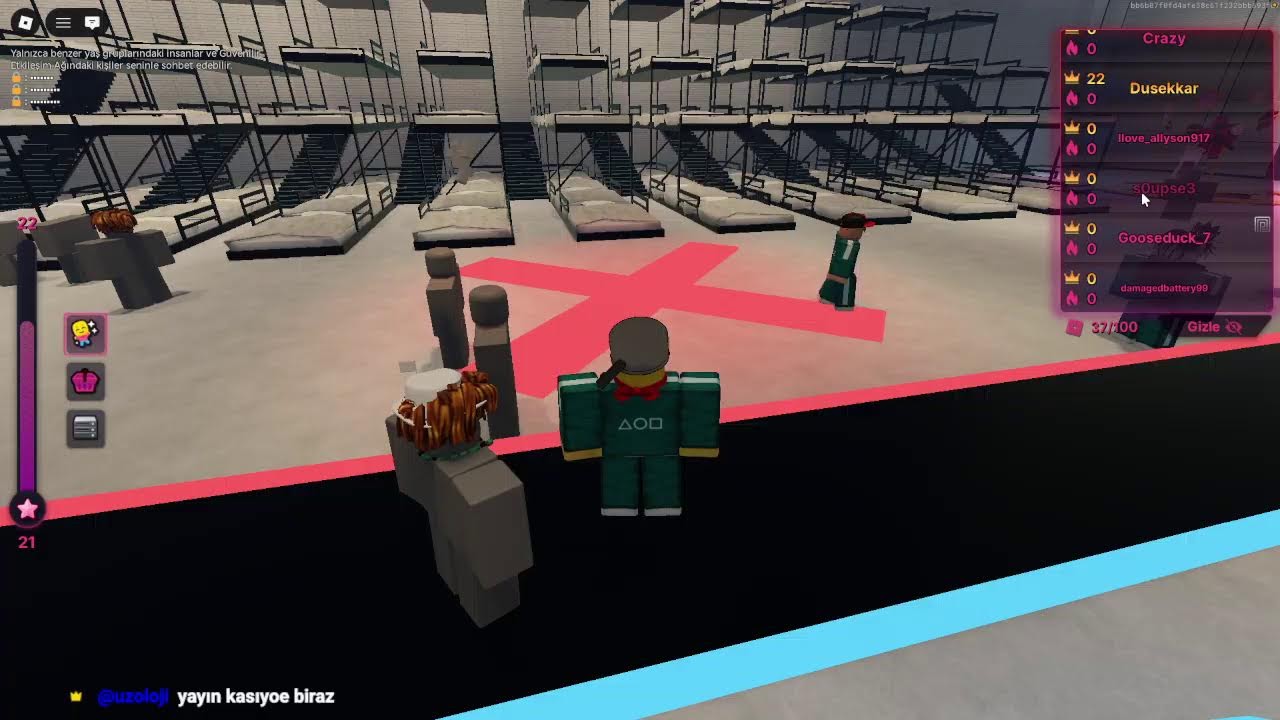 ROBLOX SQUİD GAME YARIŞINI KAZANDIM!