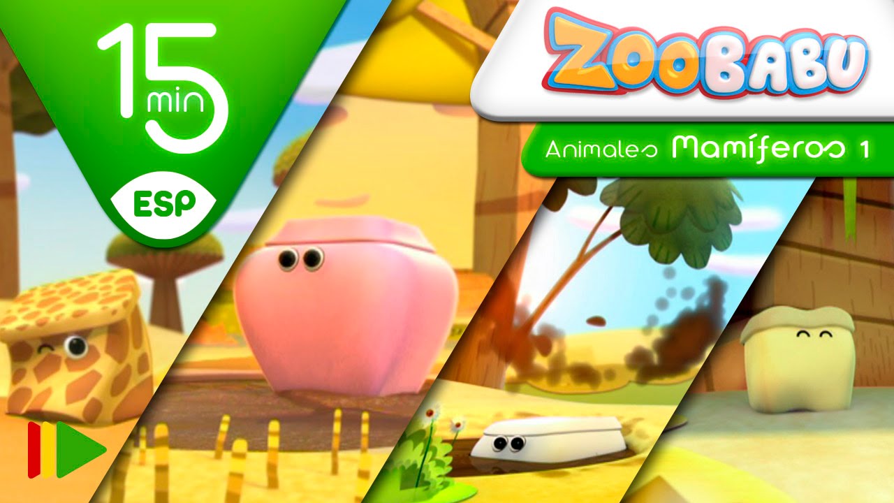 Zoobabu | Colección 02 (Animales Mamíferos 1) | Episodios completos para niños | 15 minutos