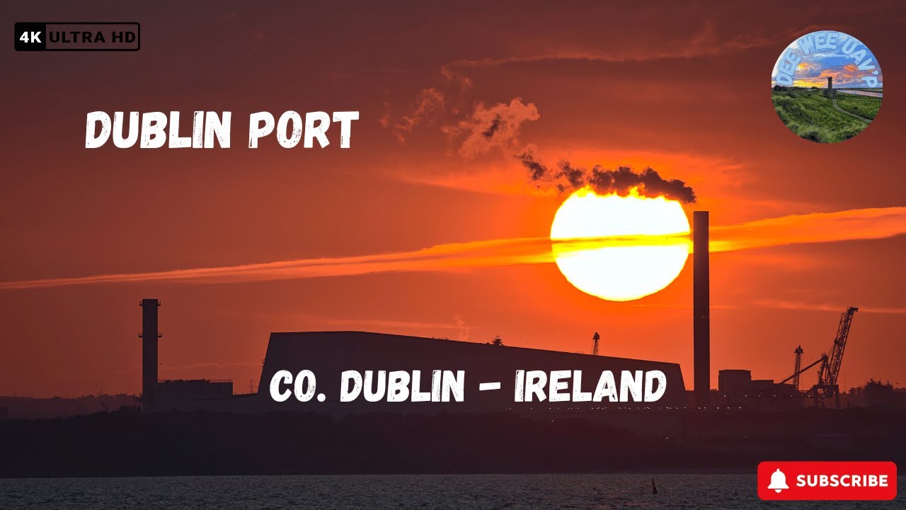 Photography Location: Dublin Port / Poolbeg Chimneys / Poolbeg Lighthouse | Co. Dublin | Ireland 4K