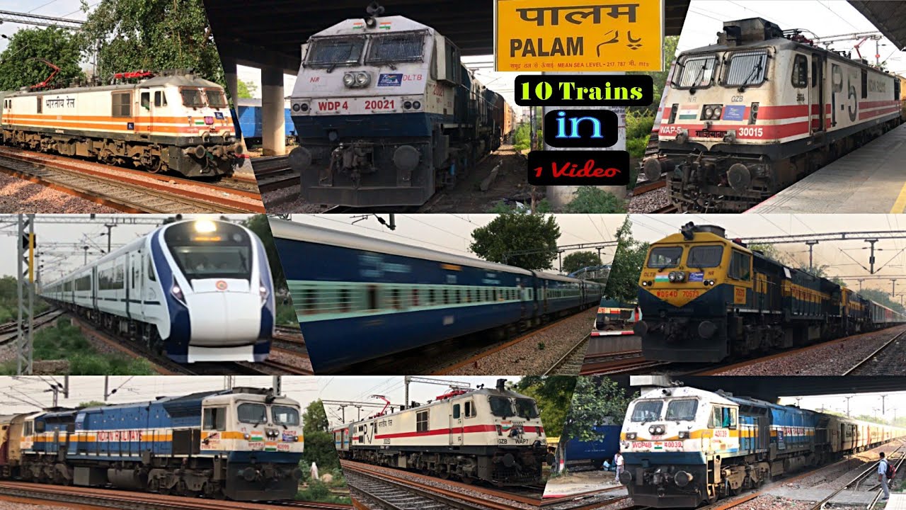 Diesel Vs Electric trains - Double Decker, Vande Bharat, Duronto, Shalimar | Delhi Rewari Route
