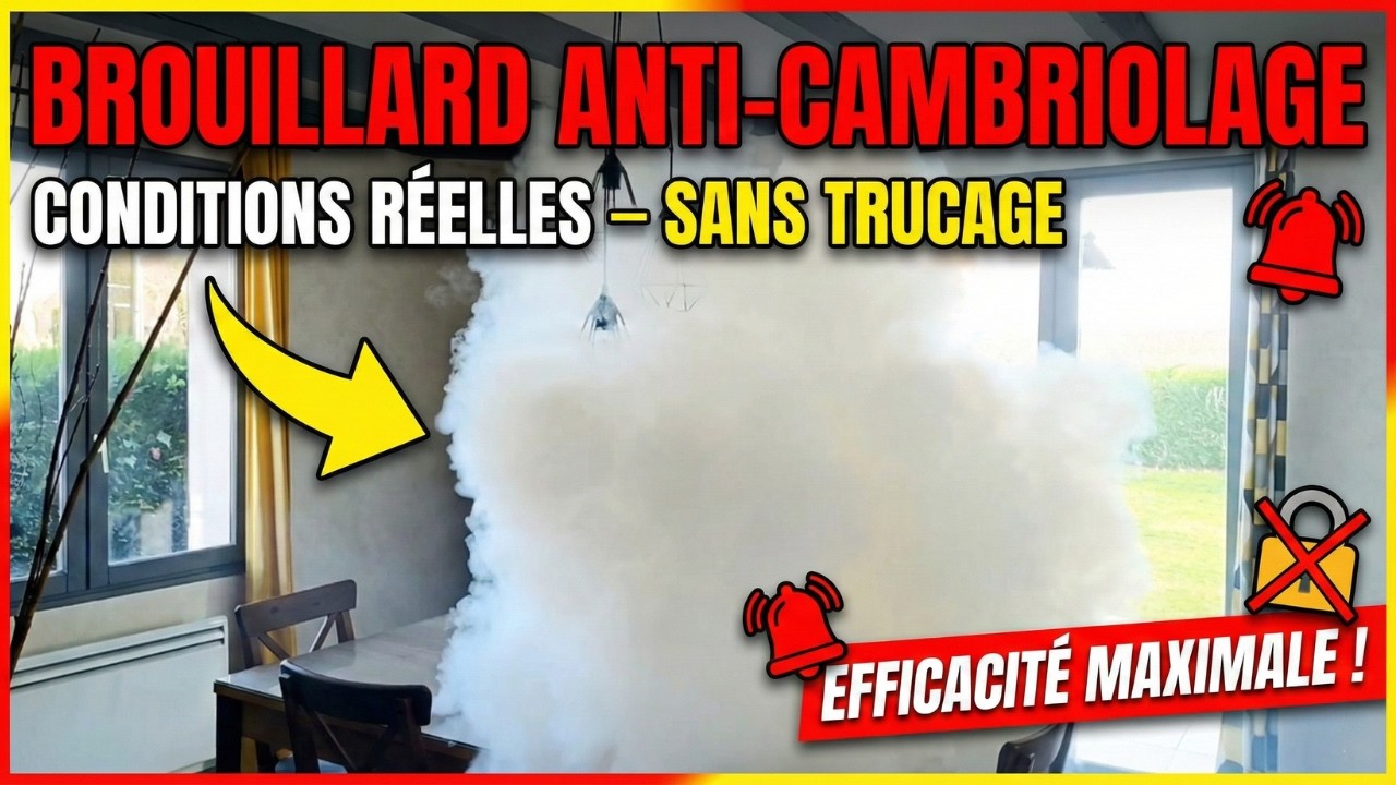 Je teste le brouillard Anti-Cambriolage dans mon salon personnel