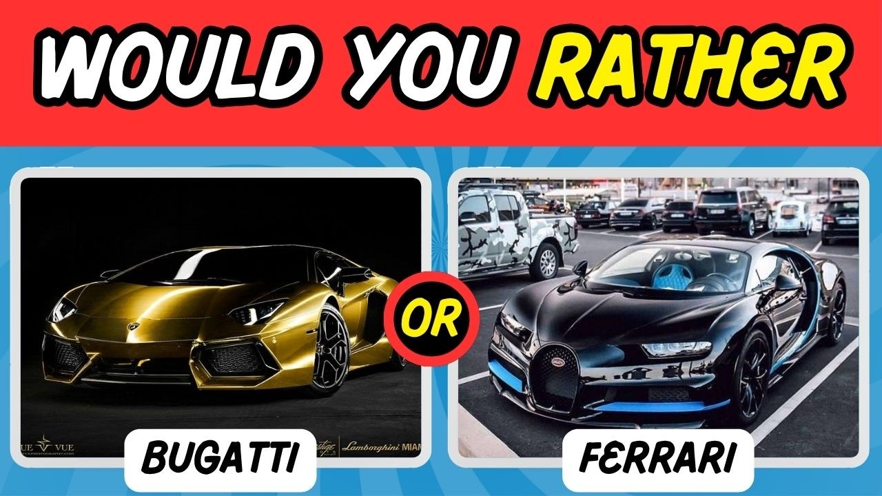 Would You Rather…? Luxury Car Edition 💎🚘💲
