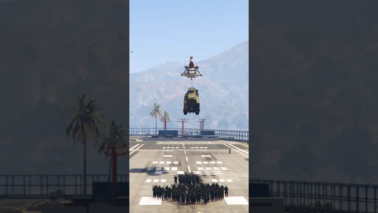 Blocking missile Strike on Soilders in Military Base _ Gta 5