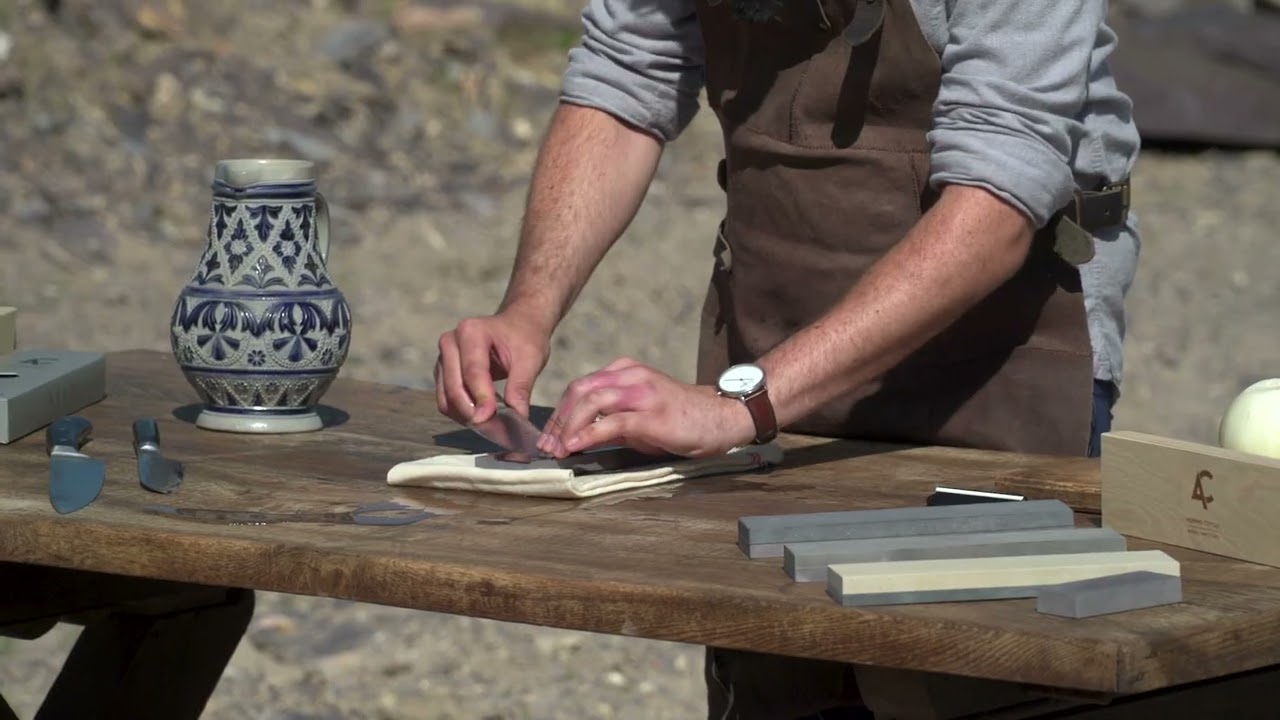 How to Sharpen a Chef’s Knife with a Natural Coticule Stone