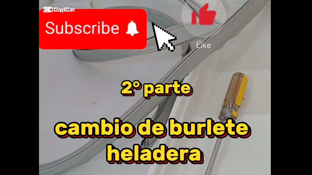 Cambio de burlete heladera familiar