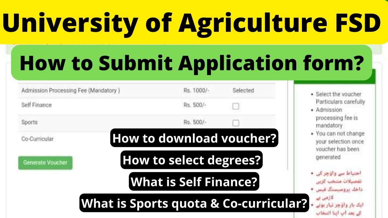 UAF Undergraduate Applying process after entry test result 2022 | Complete Guidance
