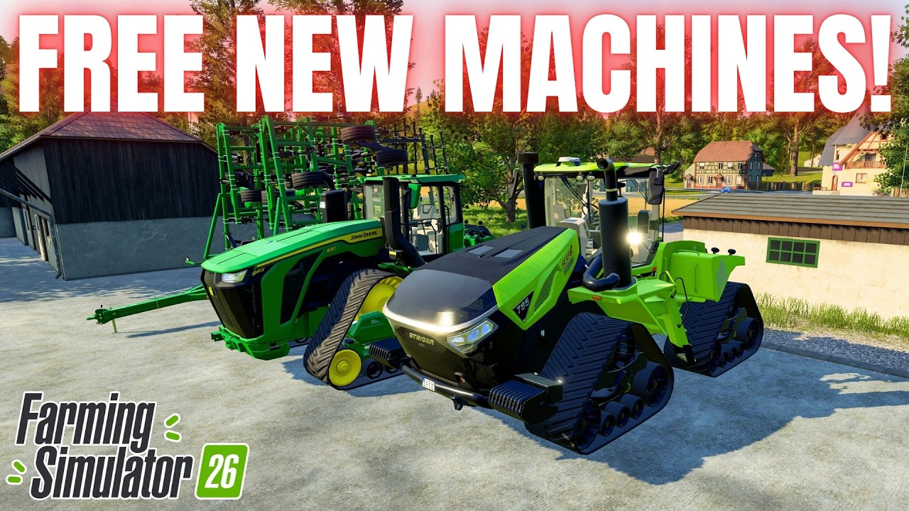 FREE NEW MACHINES! - Free Content Update #1 - Farming Simulator 26