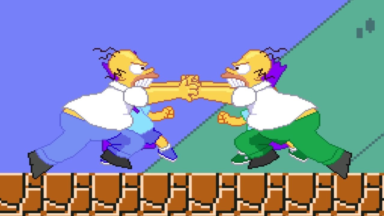 A VERY LONG HOMER SIMPSON MIRROR FIGHT | BEST OF 3 | BLUE PANTS VS GREEN PANTS | FUNNY GAMING