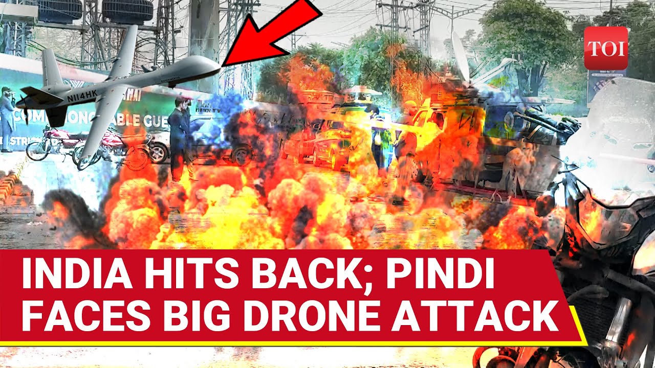 India Unleashes Kamikaze Drones On Multiple Pak Cities In Retaliation; Rawalpindi Stadium &lsquo;Damaged&rsquo;
