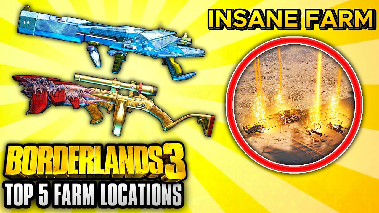 Borderlands 3 - Top 5 BEST Legendary Weapon Farming Locations AFTER PATCH!