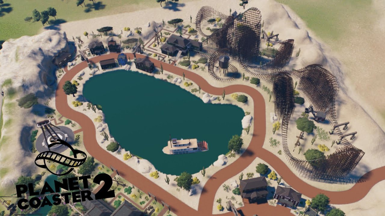 Finishing The Western Themed Area! - Planet Coaster 2