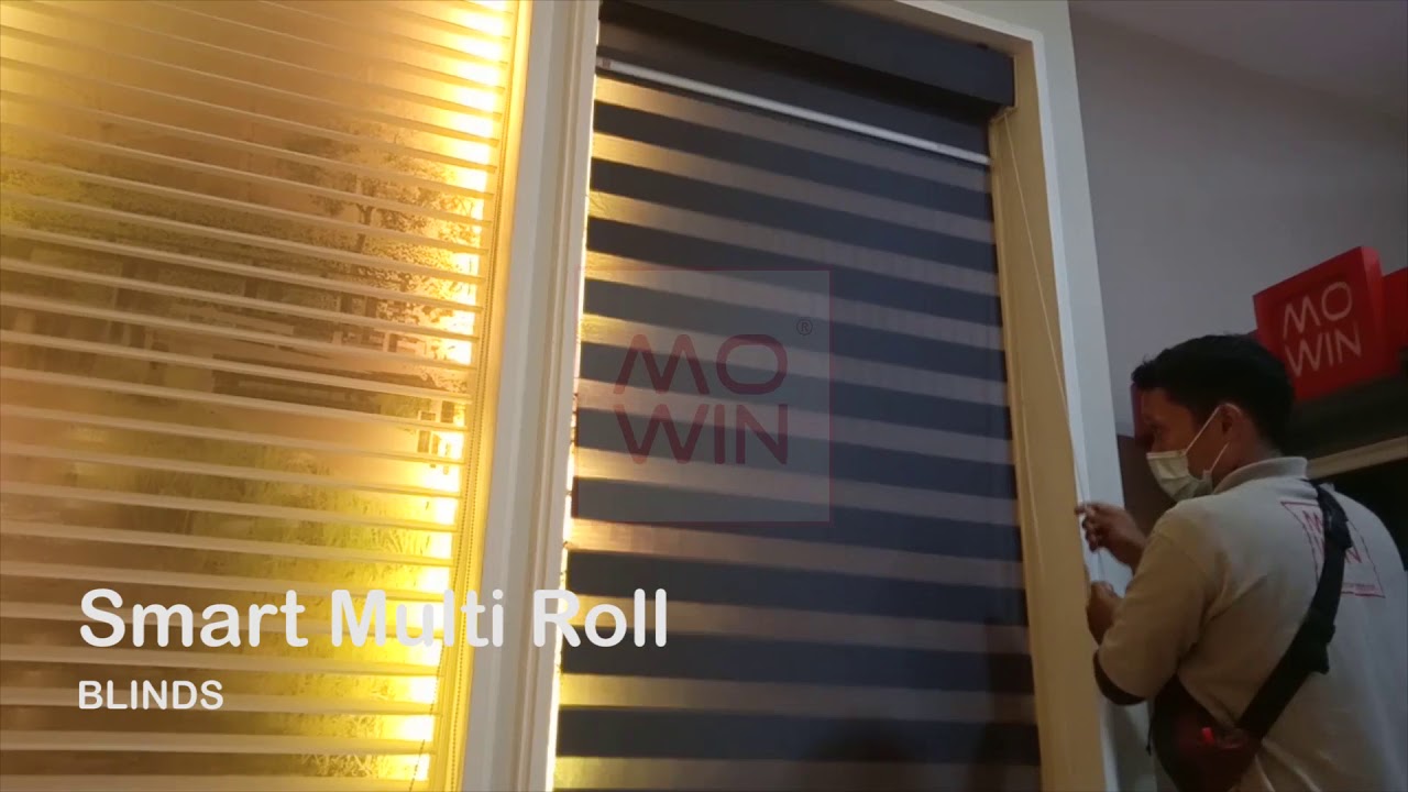 Mowin Blinds Product - Smart Multi Roll Rollblinds ( Roller Blind | Rollblind | Tirai | Jendela )