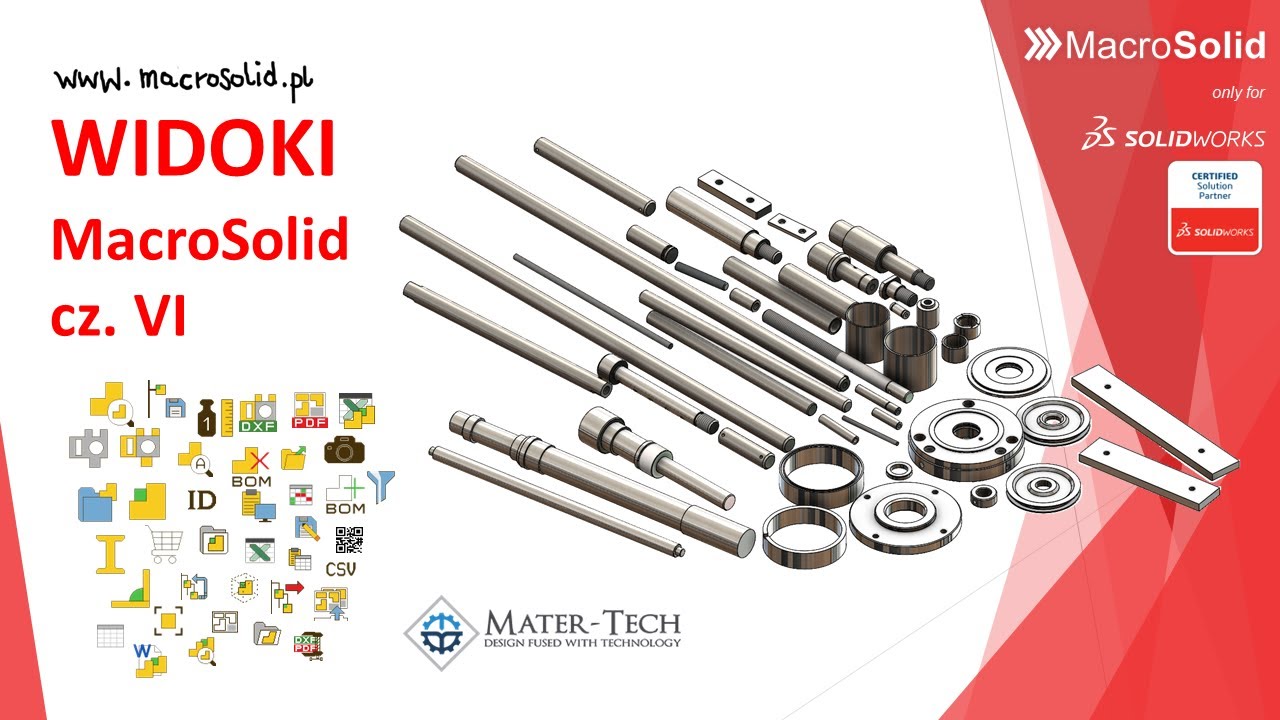 MacroSolid - laser, gięcie, toczenie, frezowanie, spawanie, montaż - oznaczanie obr&oacute;bki w SOLIDWORKS