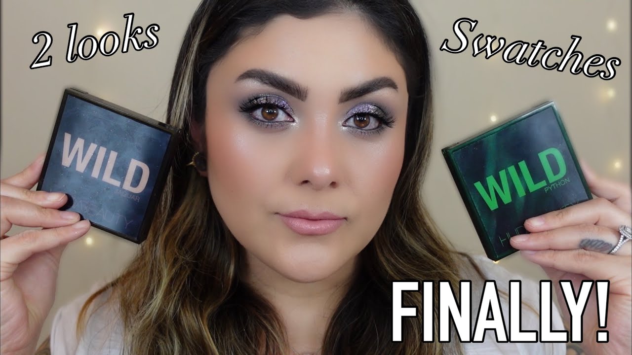 Python & Jaguar palette | Huda Beauty | Wild Obsessions Collection | 2 looks & swatches