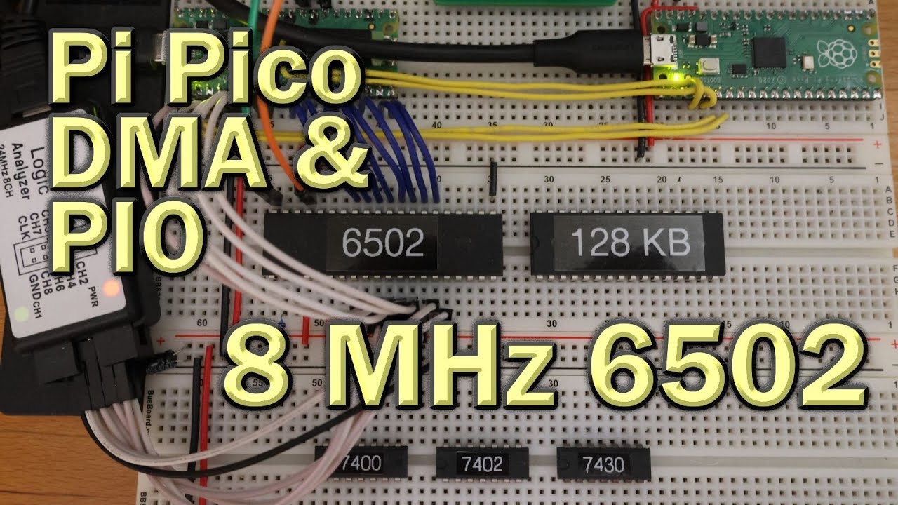 RP6502 Ep2 - 6502 reads Raspberry Pi Pico @ 8 MHz - PIO and DMA