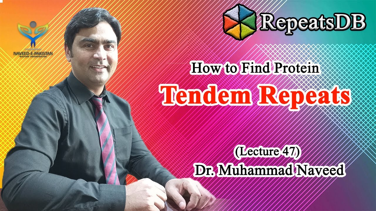 How to find Protein Tandem Repeats | RepeatsDB | Dr. Muhammad Naveed