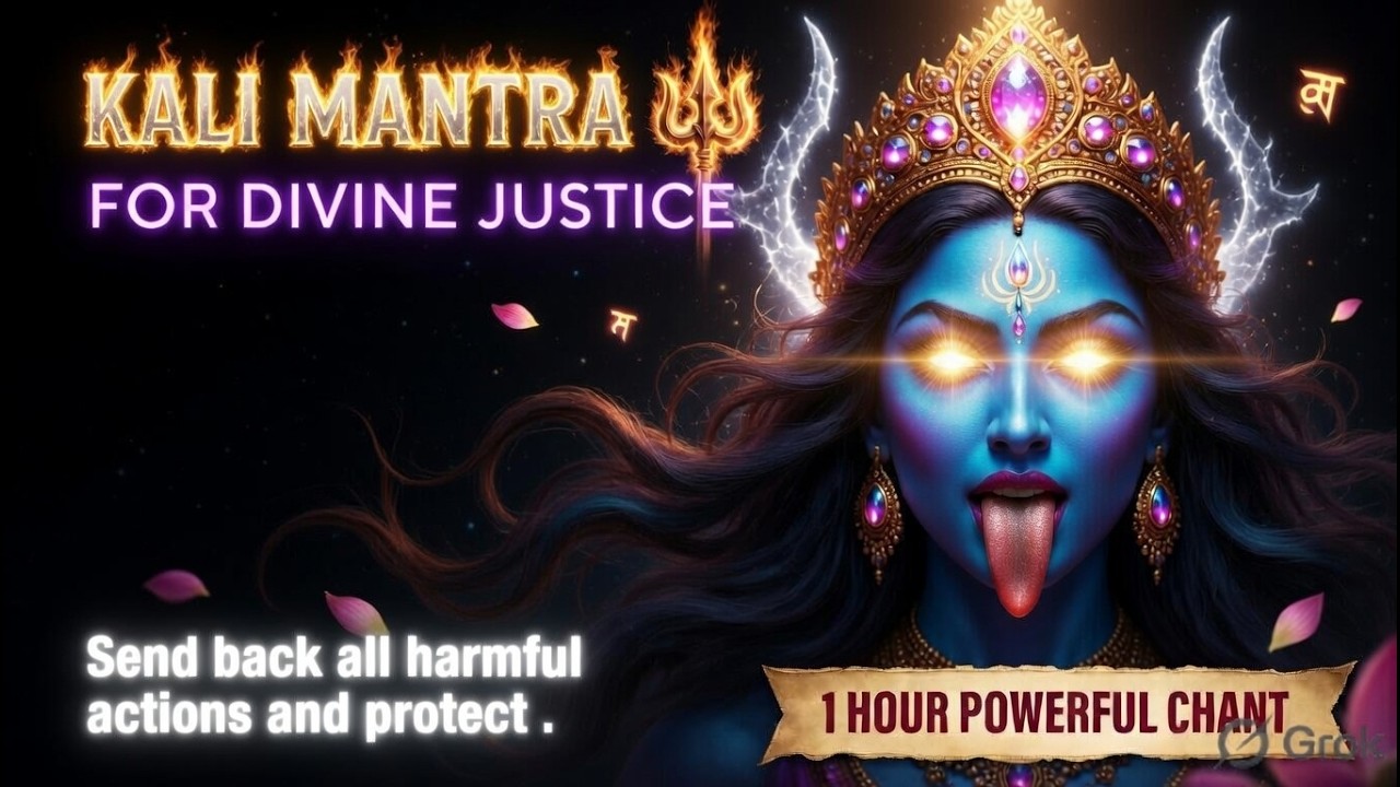 KALI MANTRA FOR DIVINE JUSTICE 🔱 Return Negative Karma & Spiritual Protection | 1 Hour Chant​