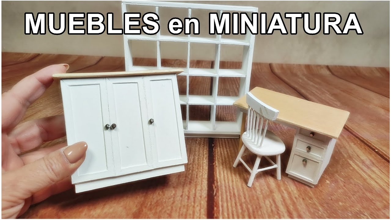 Миниатюрная мебель из картона для мастерской №2