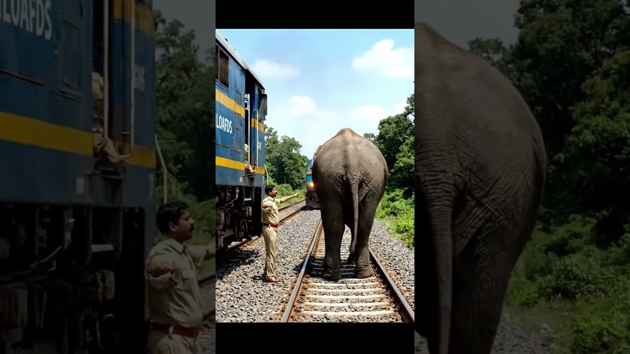 Shocking Video😱 | Railway Track Flying Elephant! 