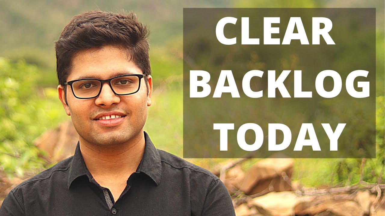 How to clear JEE Backlog in Short Time?