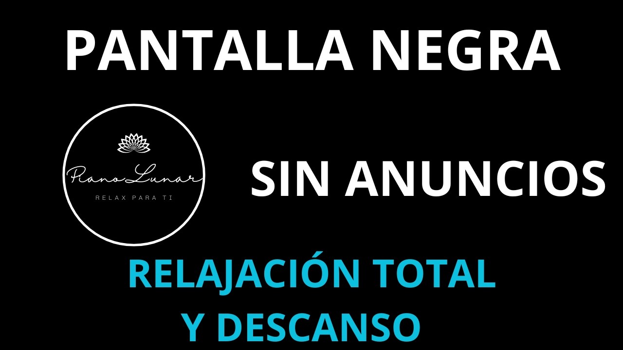 Piano Lento para Dormir Profundamente 🌌 | Adiós Estrés y Ansiedad. SIN ANUNCIOS. PANTALLA NEGRA.
