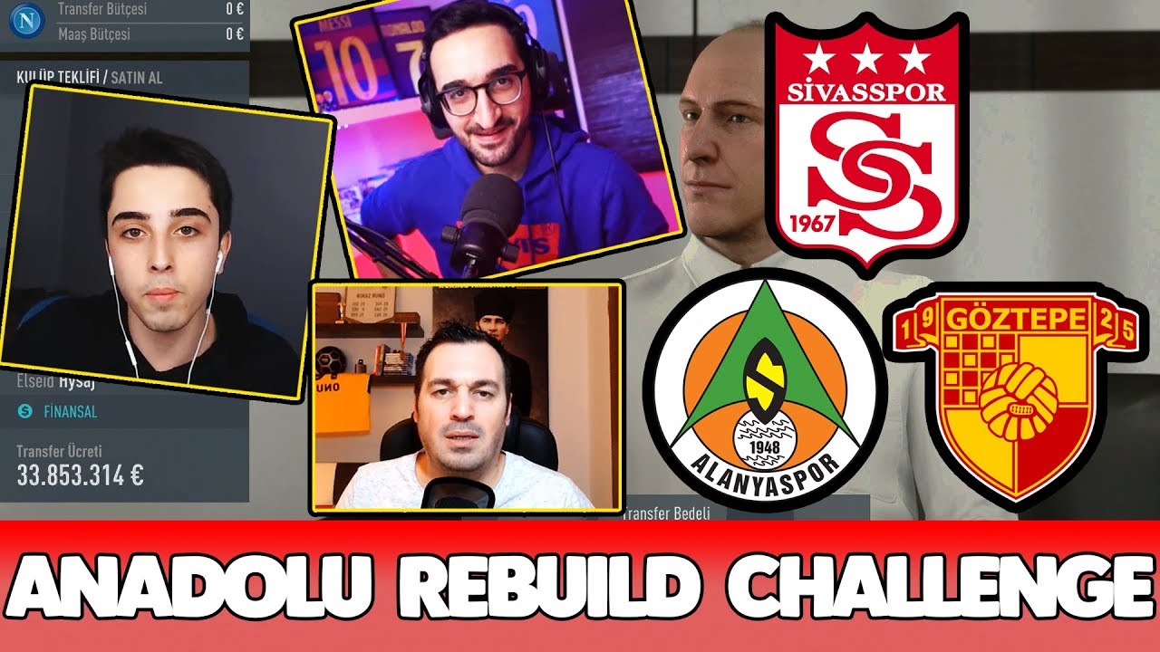 ANADOLU REBUILD CHALLENGE // ARDEN vs GRKN vs ONUR // FIFA 20 KARİYER MODU